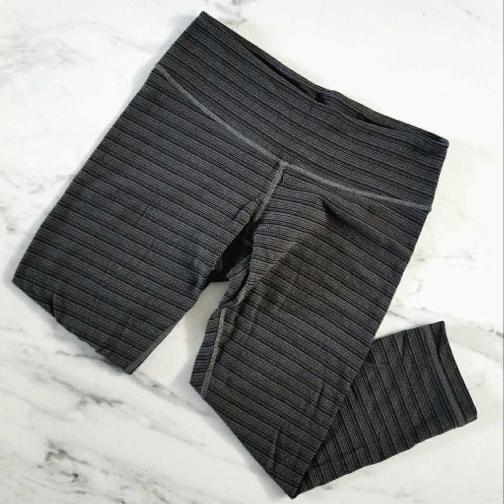 Lululemon Striped Cropped Leggings